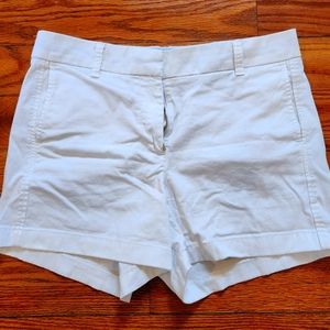 J.Crew white chino shorts size 8.